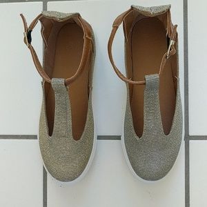 Glitter platform sneakers
